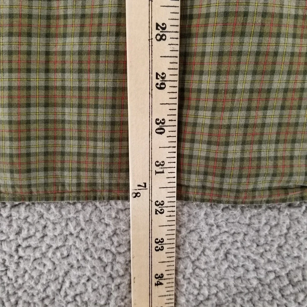 Polo Ralph Lauren Shirt Mens Big 3X Green Plaid Elbow Patch Long Sleeve Cotton